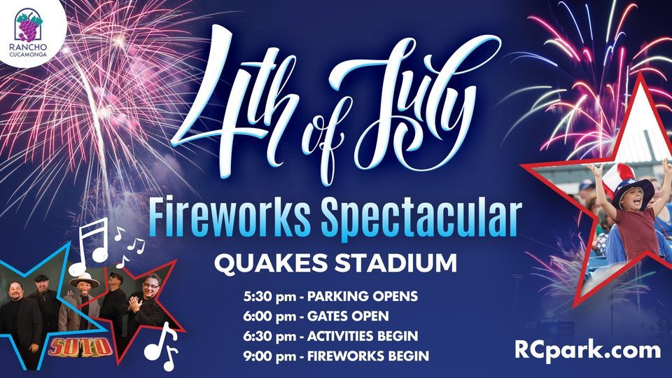 Rancho Cucamonga's 4th of July Fireworks Spectacular 2024 