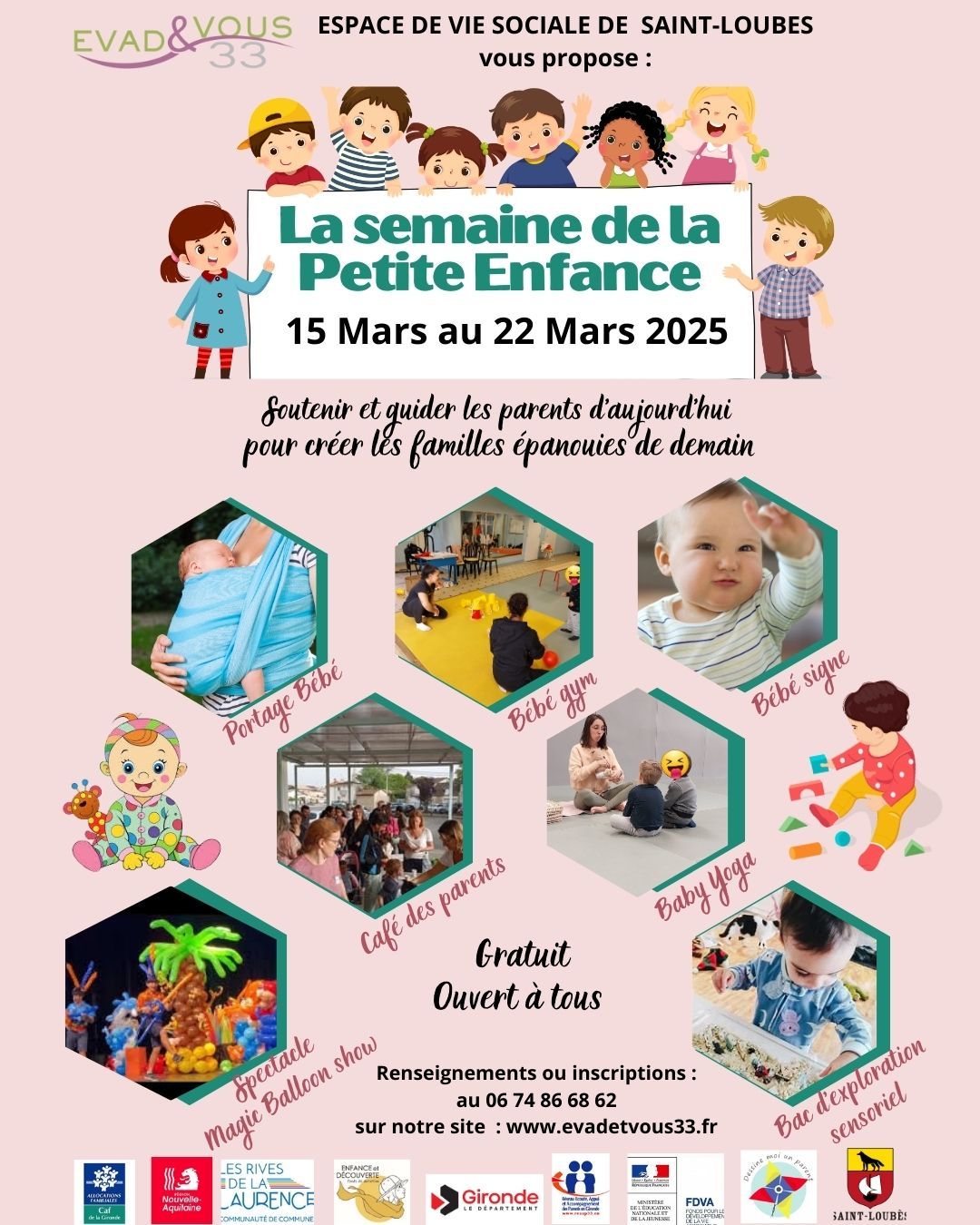 Semaine de la petite enfance du 15 au 22 mars