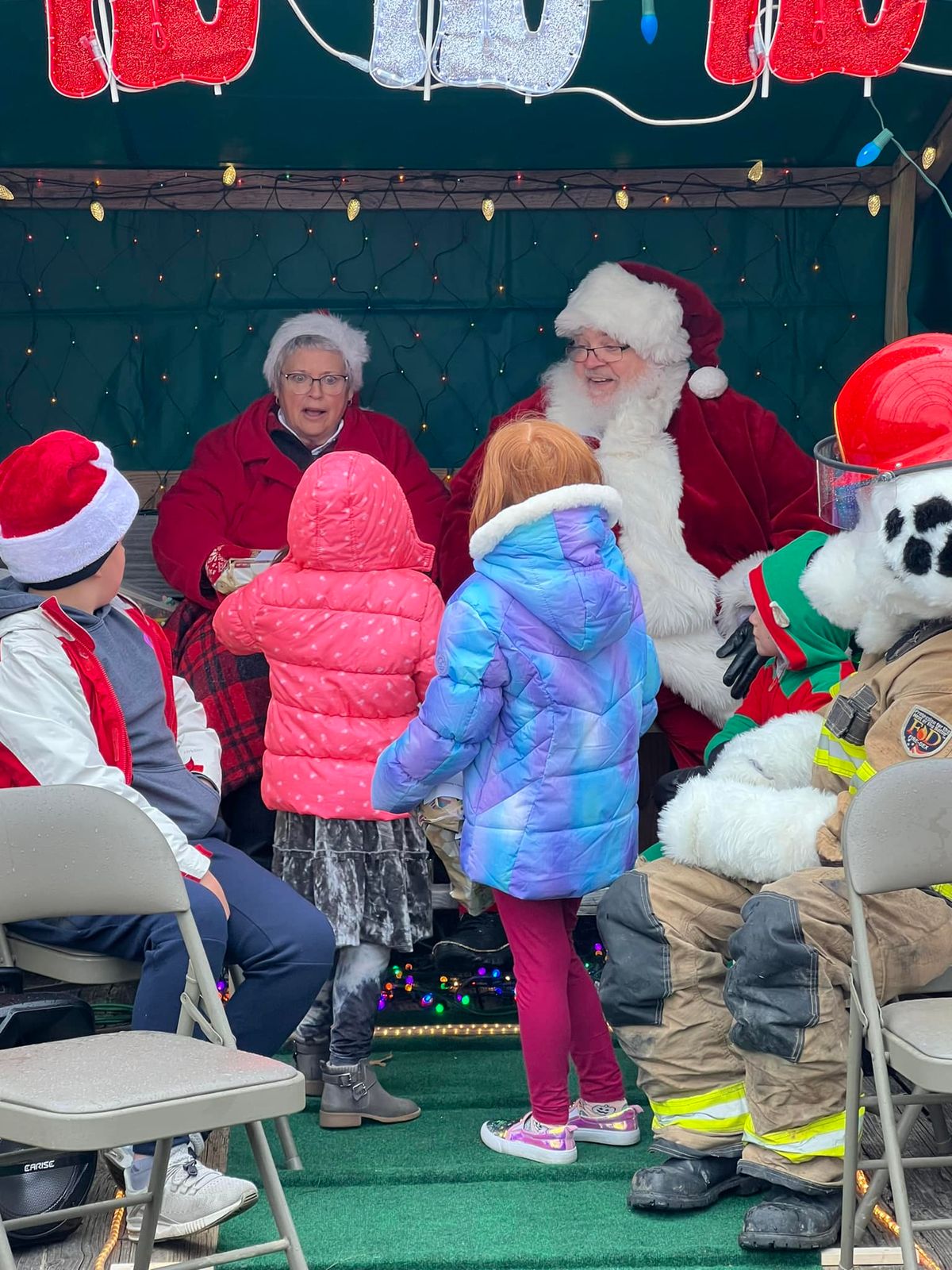 Santa's Fire Truck Gift Delivery