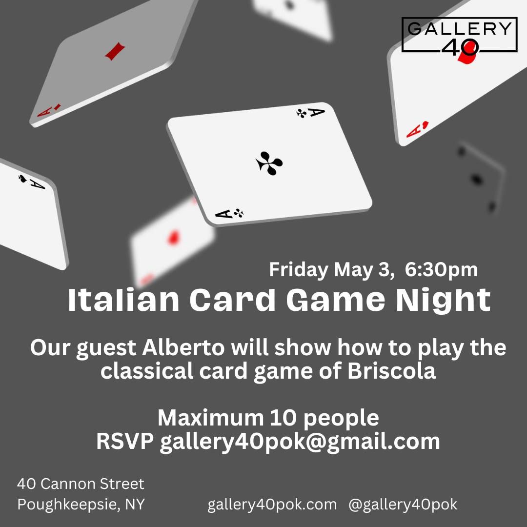 Italian Card Game Night