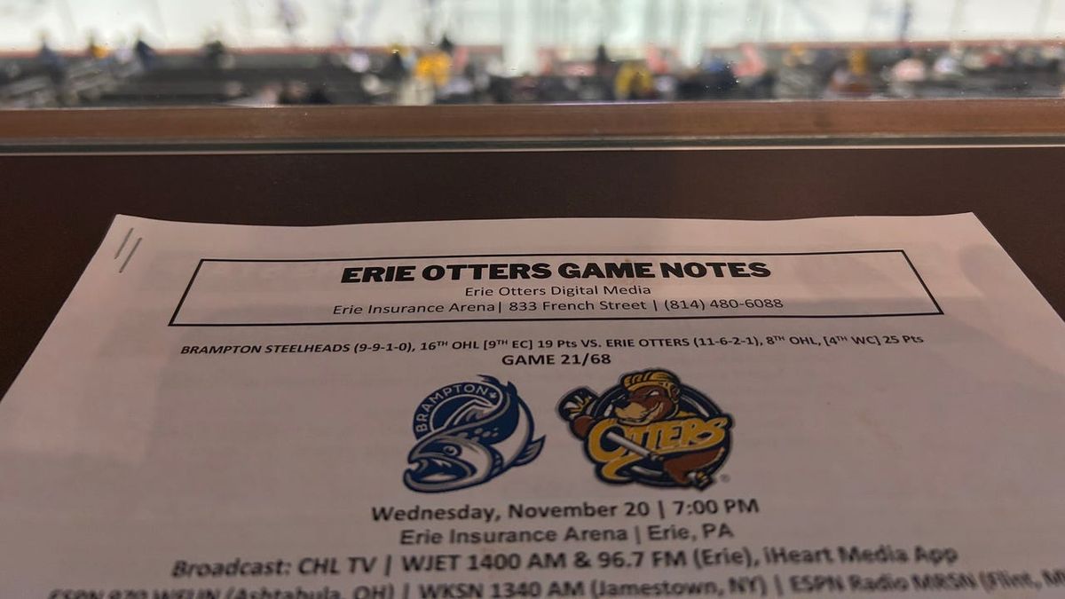 Erie Otters at Brampton Steelheads