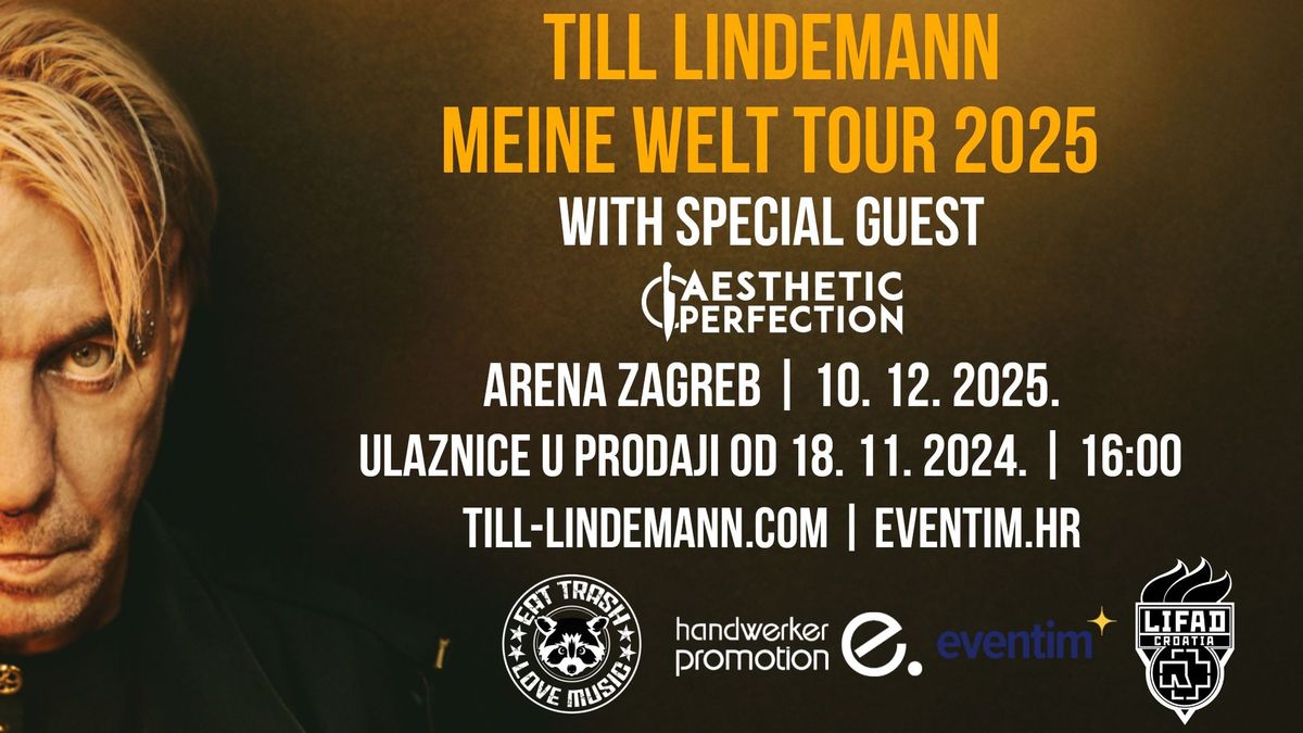 TILL LINDEMANN: Meine Welt Tour 2025 | 10. 12. 2025. | Arena Zagreb