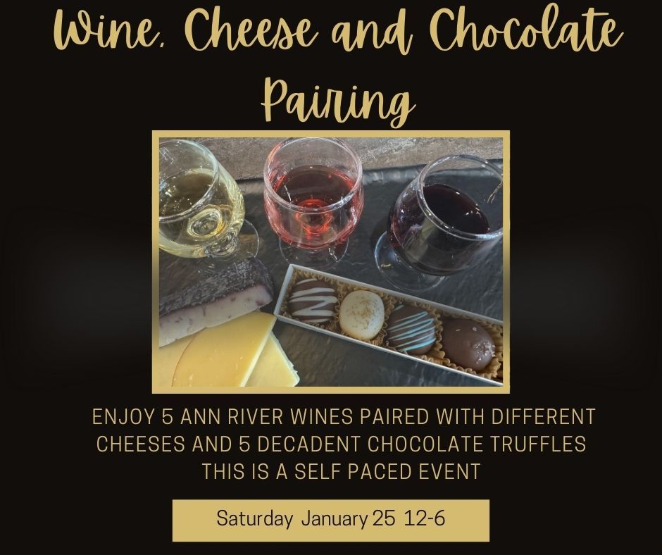 Wine, Cheese and Chocolate Pairing