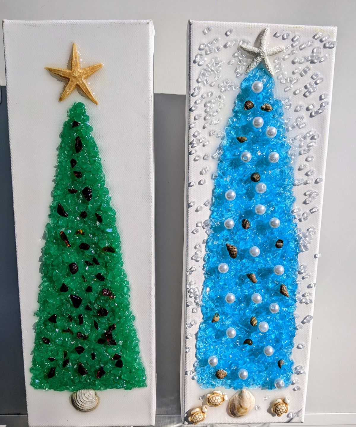 RESIN ART CLASS-HOLIDAY TREE-TARPON SPRINGS FL-EAGLES NEST LOUNGE 