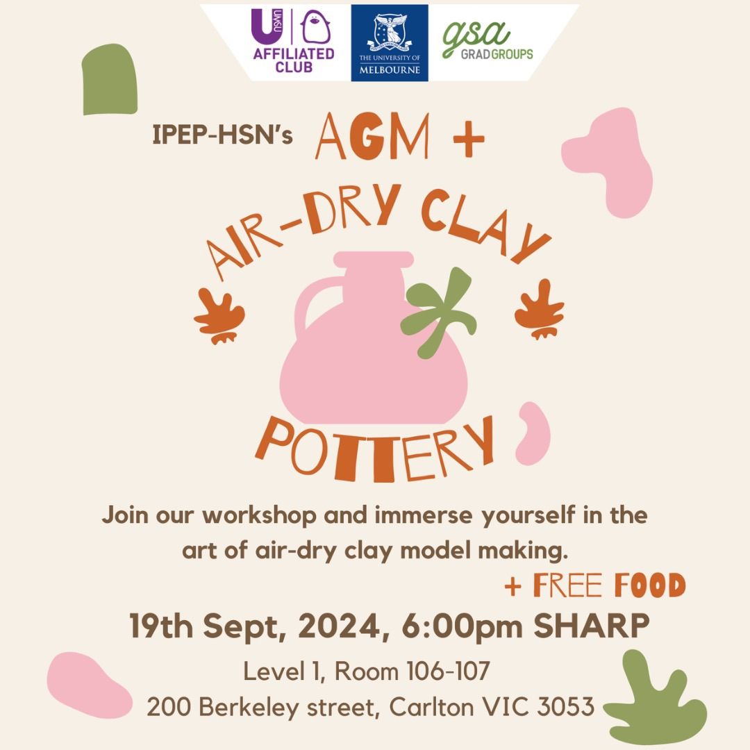 IPEP-HSN\u2019s AGM + Air Dry Clay Workshop