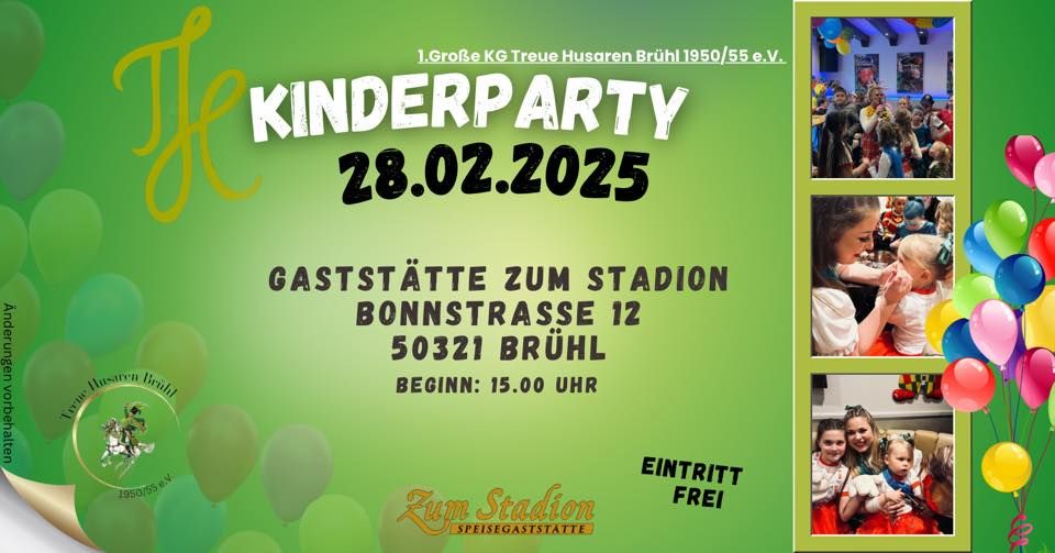 Kinderparty in der Gastst\u00e4tte Zum Stadion Eintritt Frei