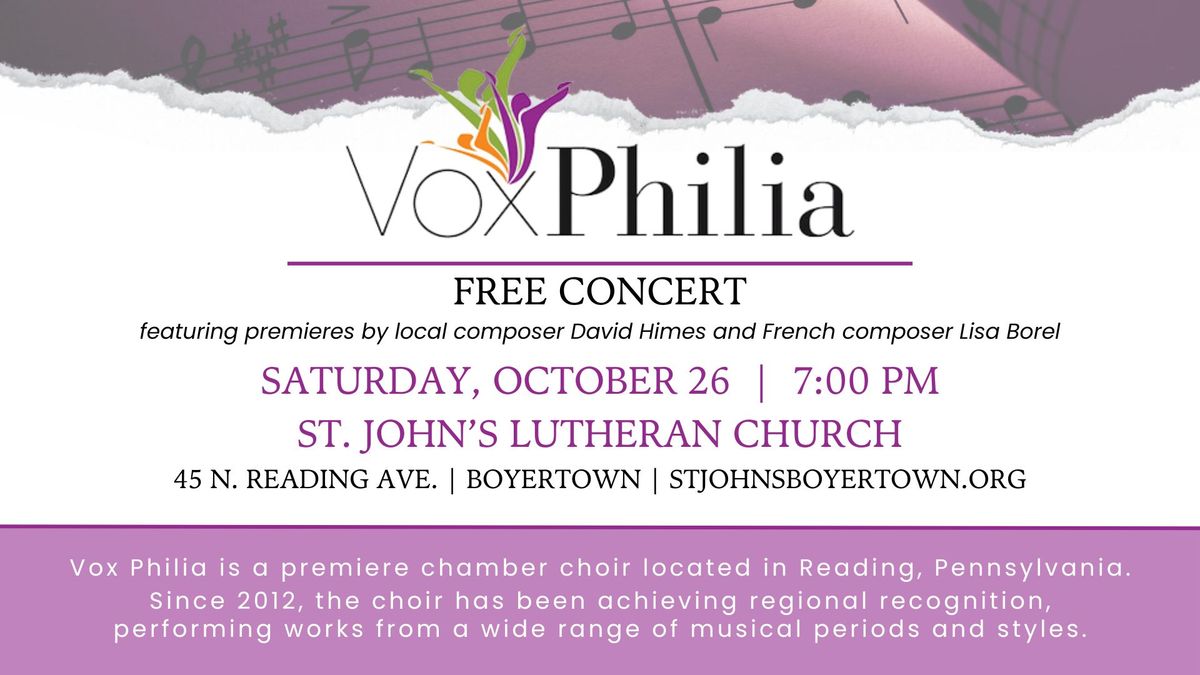 Vox Philia Concert