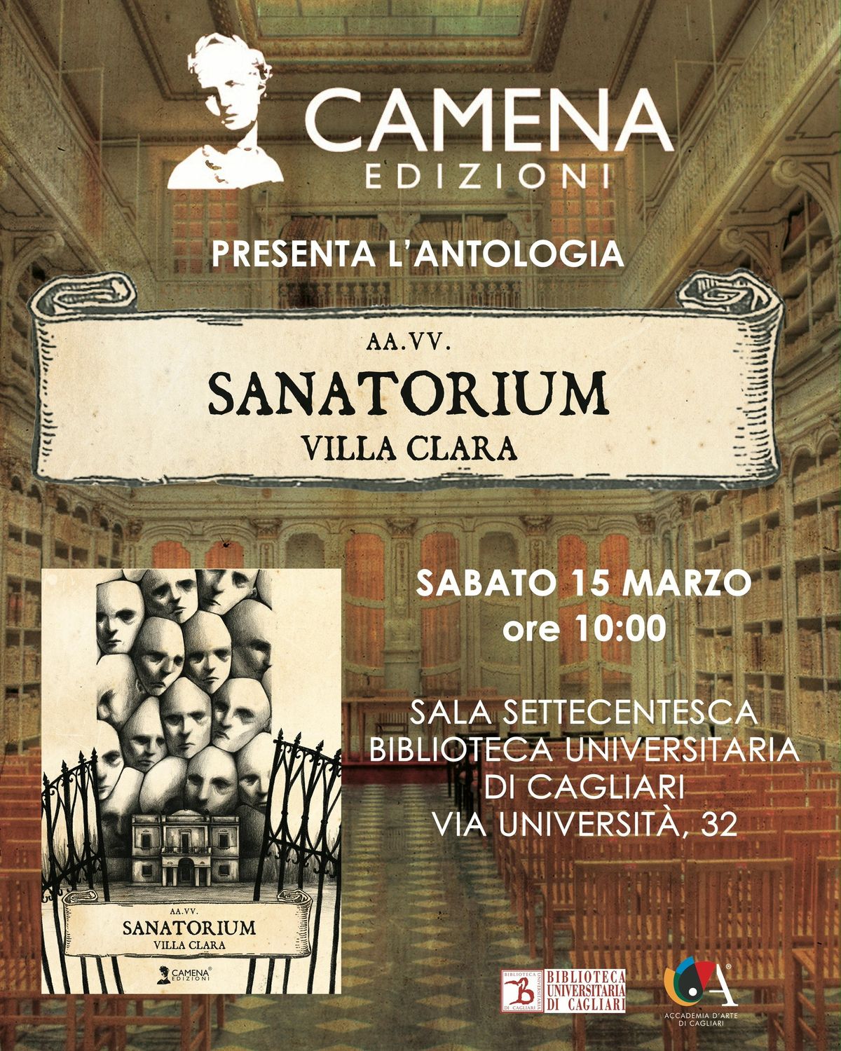 Presentazione di "Sanatorium" alla Biblioteca Universitaria di Cagliari