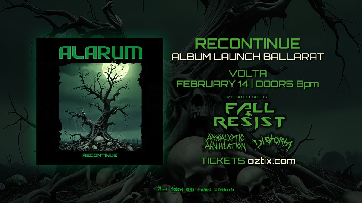 Alarum RECONTINUE album launch BALLARAT