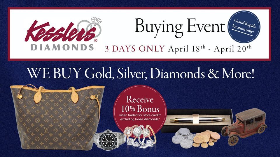 National Rarities Buying Event at Kesslers Diamonds Grand Rapids