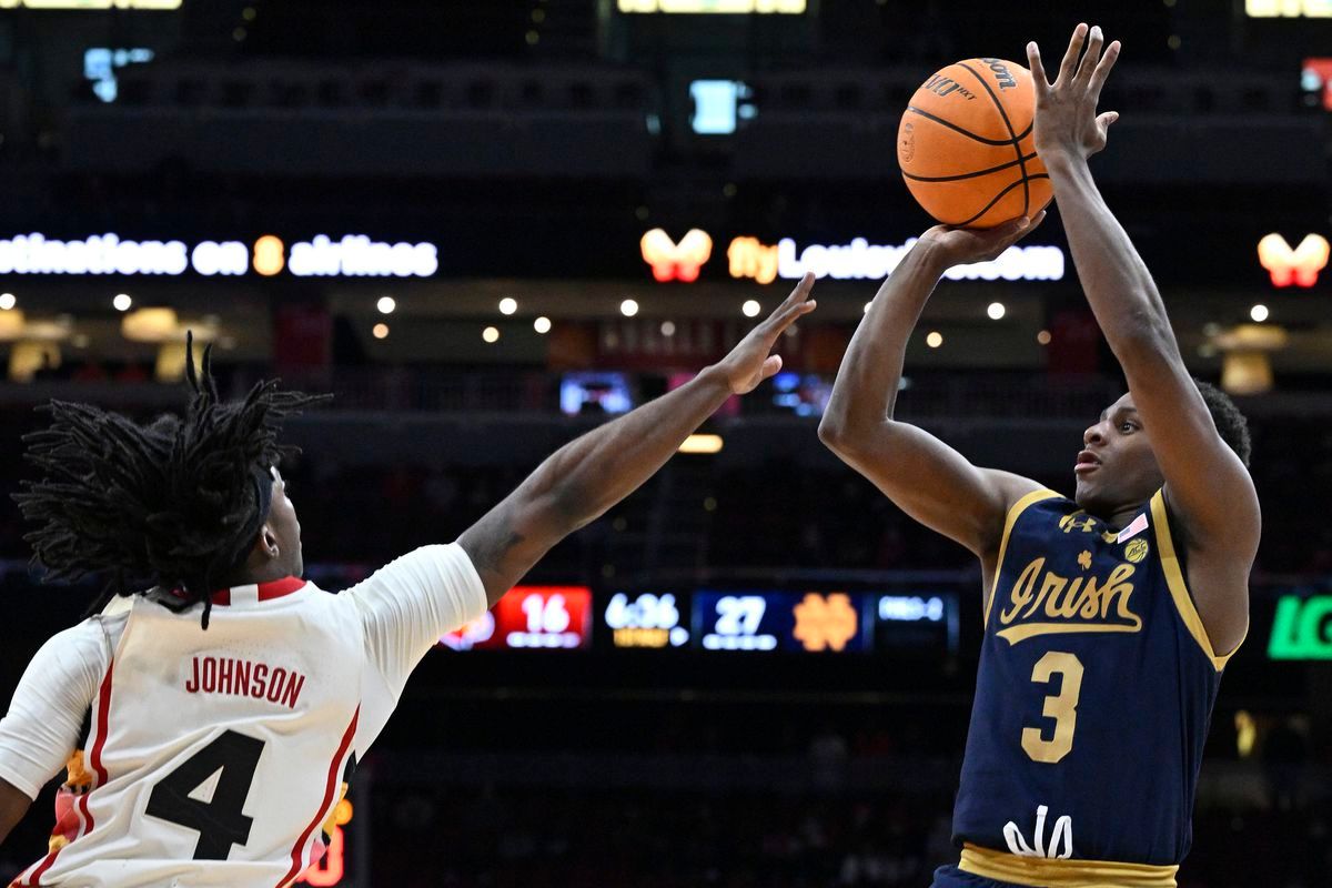 Louisville Cardinals at Notre Dame Fighting Irish Mens Basketball