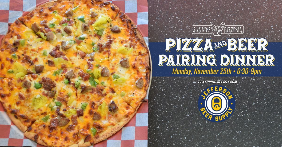 Pizza and Beer Pairing Dinner with Jefferson Beer Supply