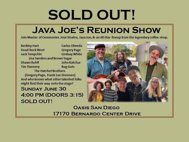 Java Joe's Reunion Show