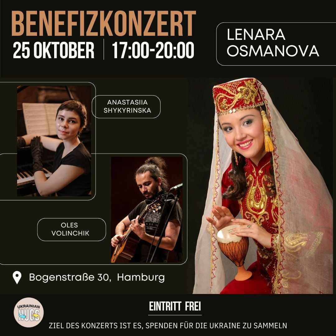 Benefizkonzert mit ukrainischer, krimtatarischer und jiddischer Musik