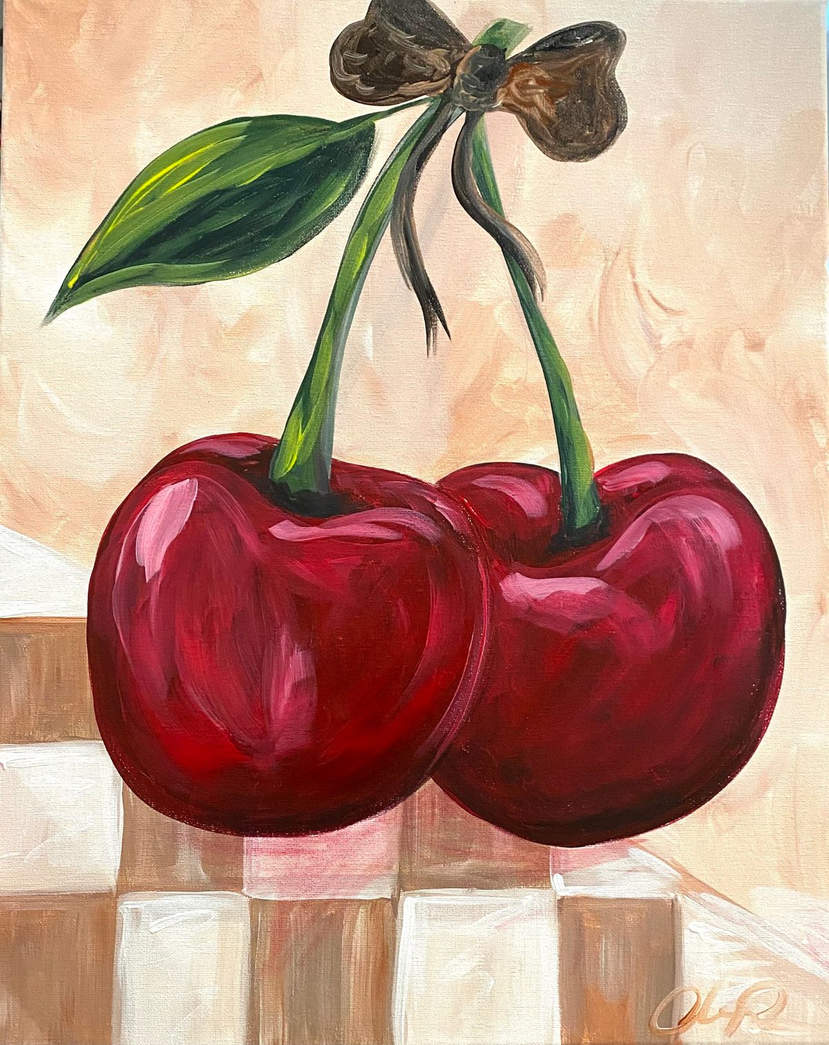 Sweet Cherries: Folsom Paint Class. Painted. Studios