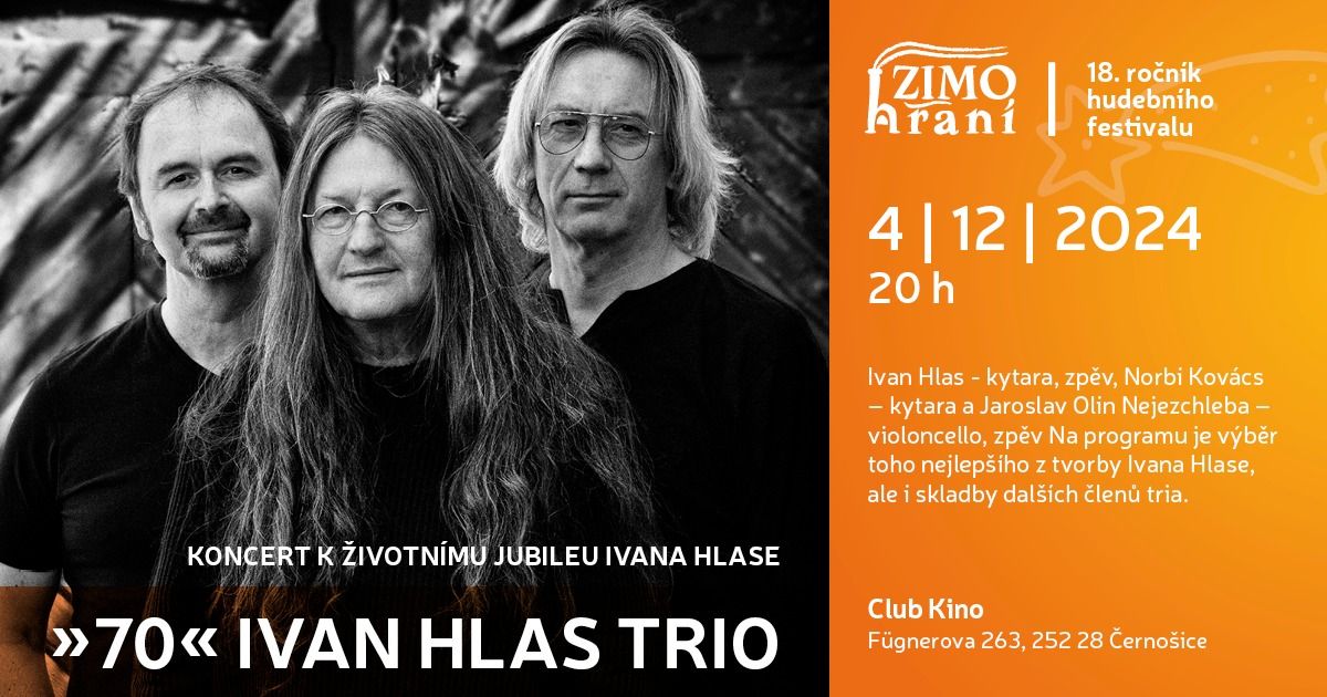 IVAN HLAS TRIO  I  Koncert k \u017eivotn\u00edmu jubileu Ivana Hlase