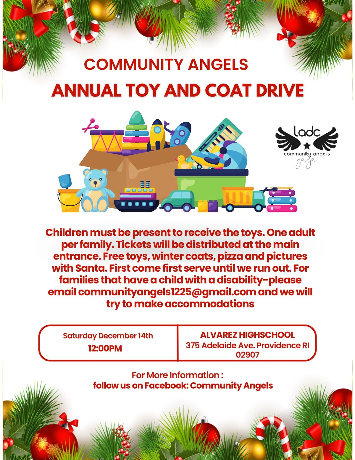 Community Angels Toy Drive 