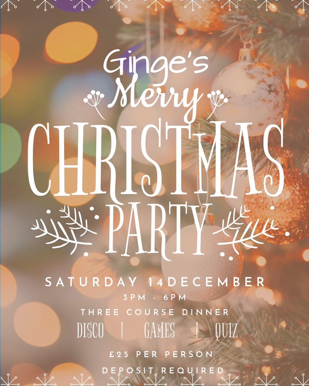 Ginges Merry Christmas Party