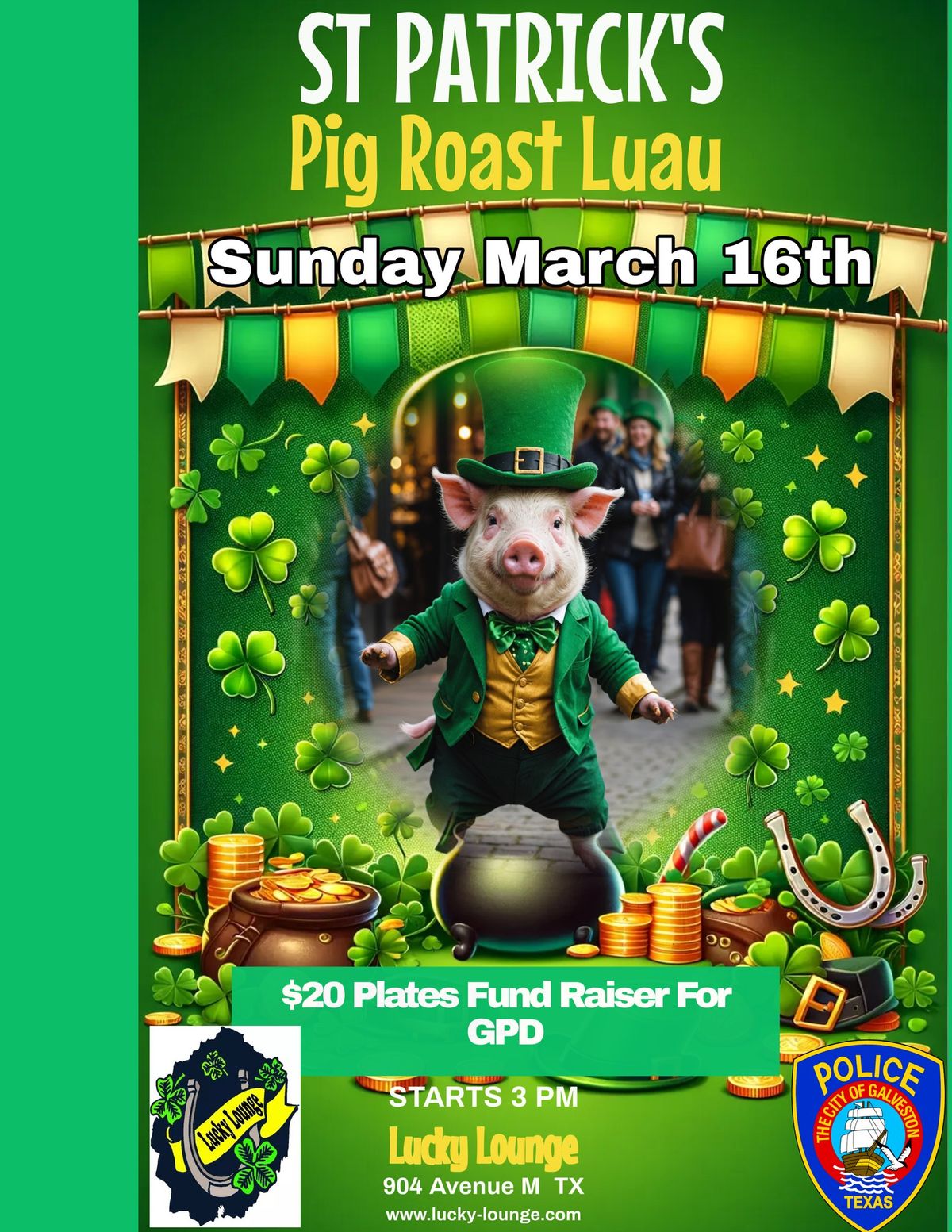 St. Patrick's Day Luau \/ Irish Pig Roast