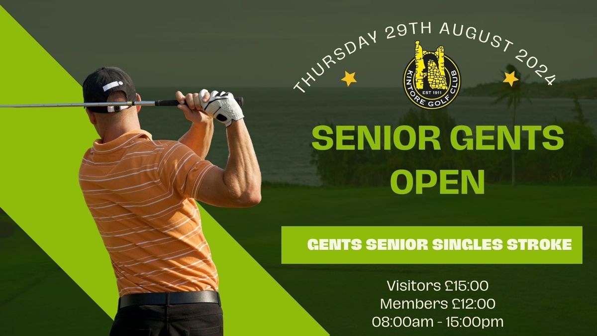 Senior Gents Open (Gents Senior Single Stroke)