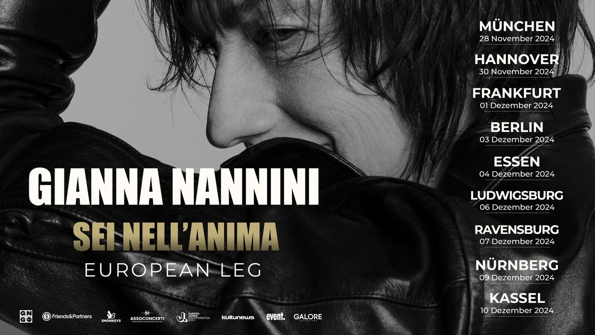 Gianna Nannini | \u203aSei nell'anima\u2039 European Leg | N\u00fcrnberg