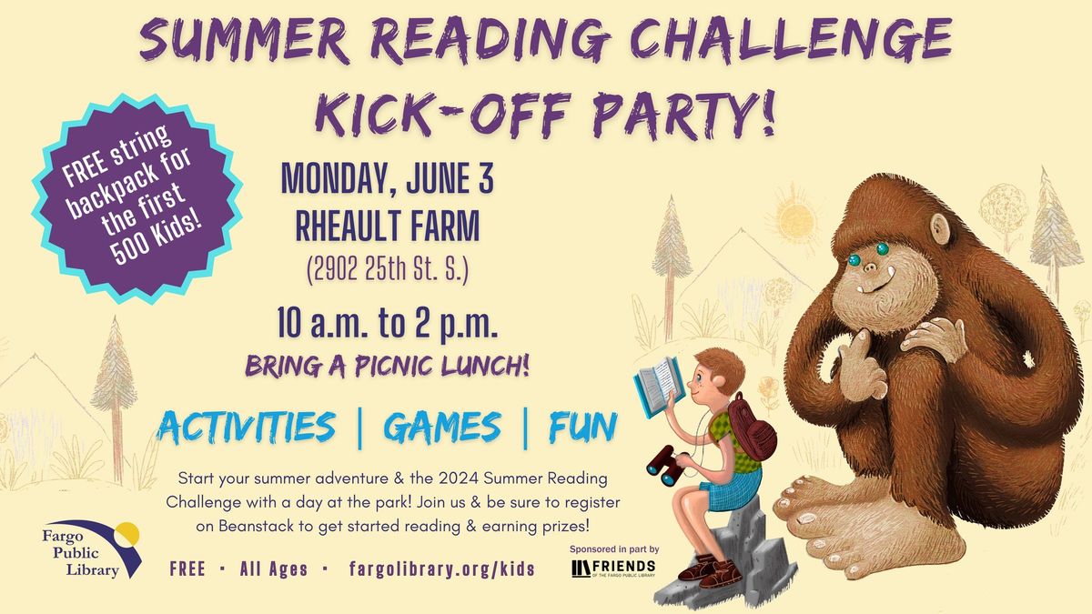 Summer Reading Challenge Kickoff Party at Rheault Farm
