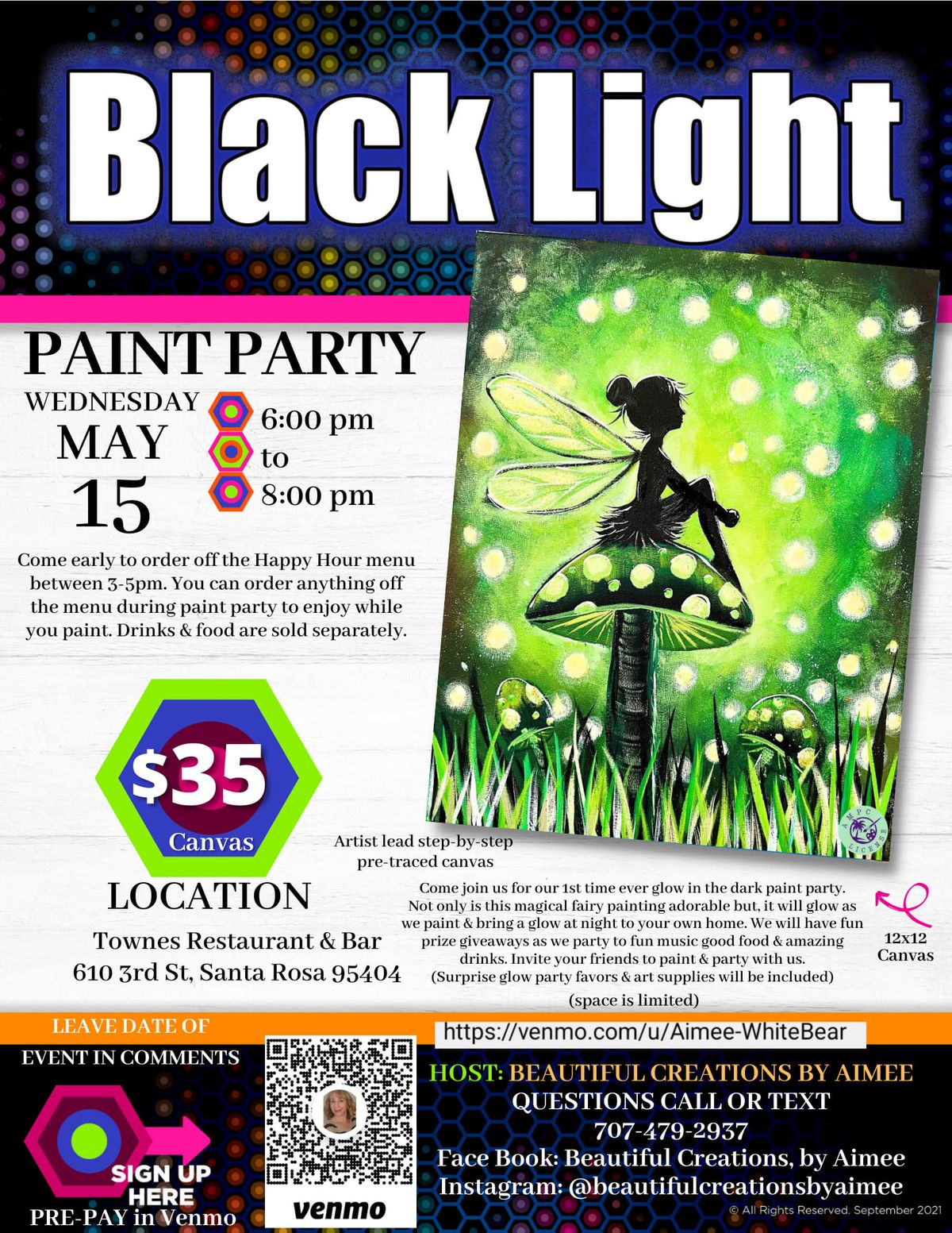 Magical Glow Sip & Paint Party