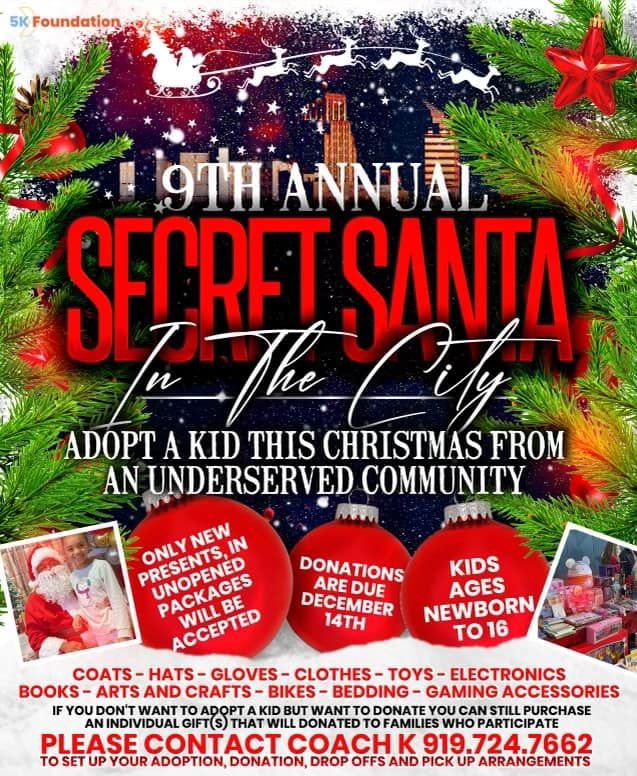 9th Annual Secret Santa in the City Christmas Giveaway