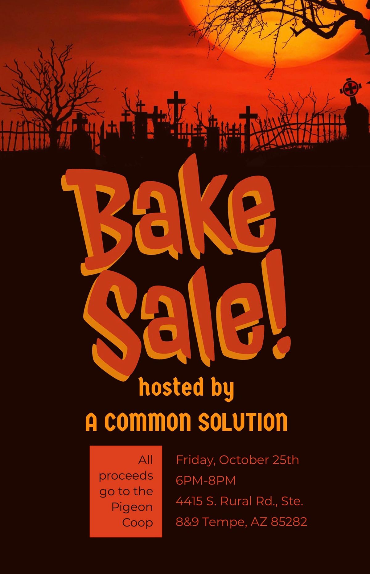 Bake Sale! Hosted by A Common Solution