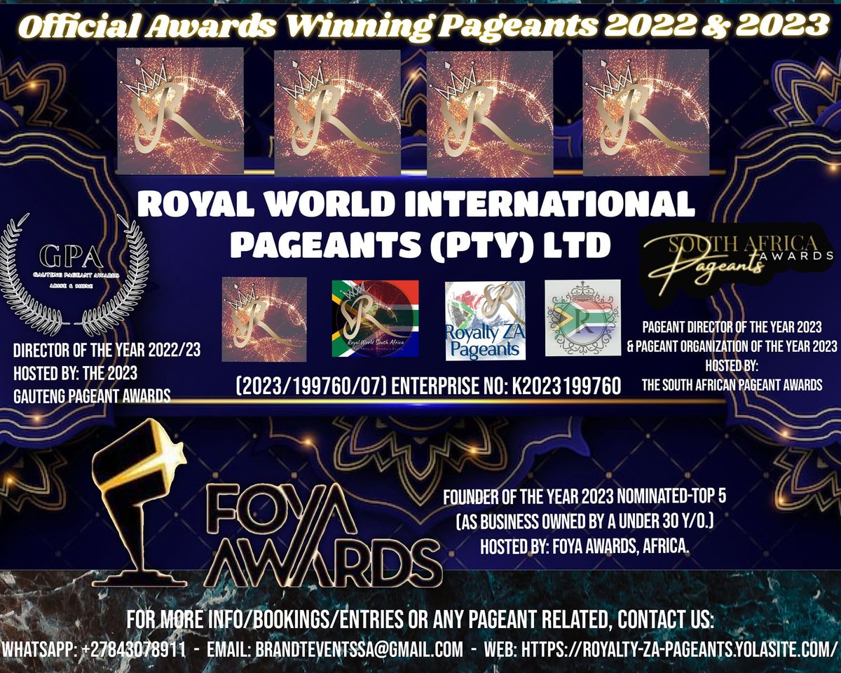 Royal World International Pageants 2024 Crowning Gala.