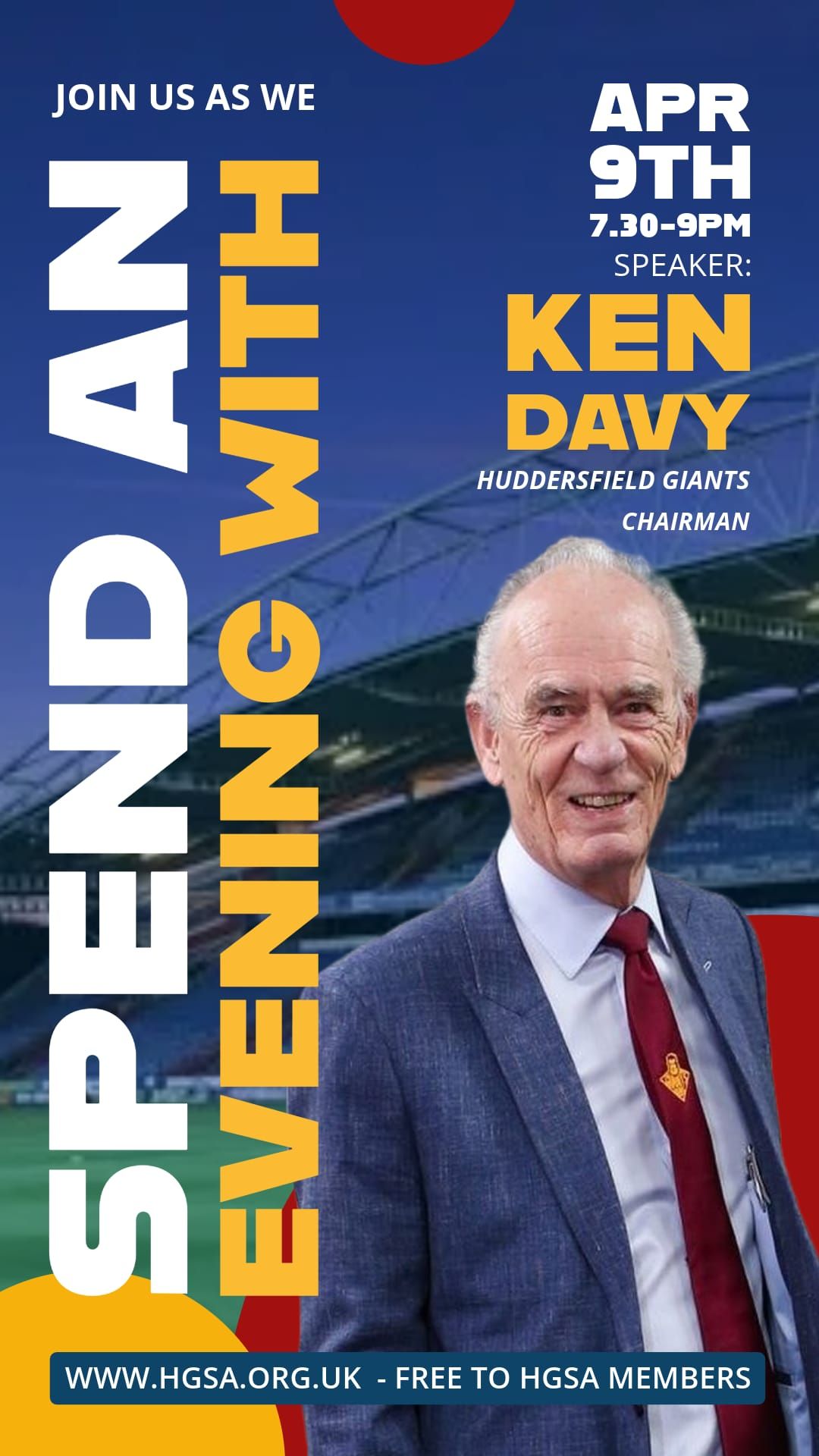 An Evening With Ken Davy OBE (members only)