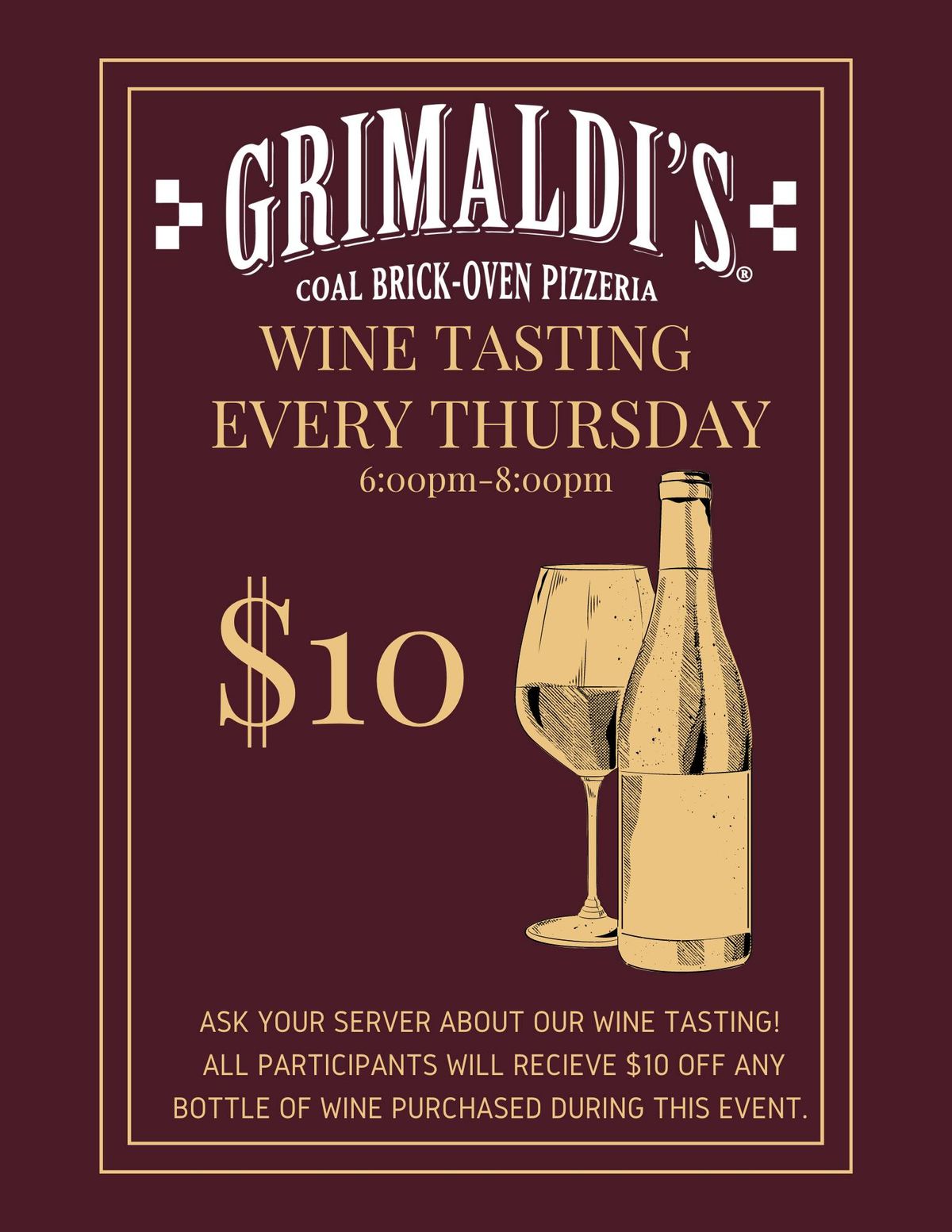 $10 WINE TASTING