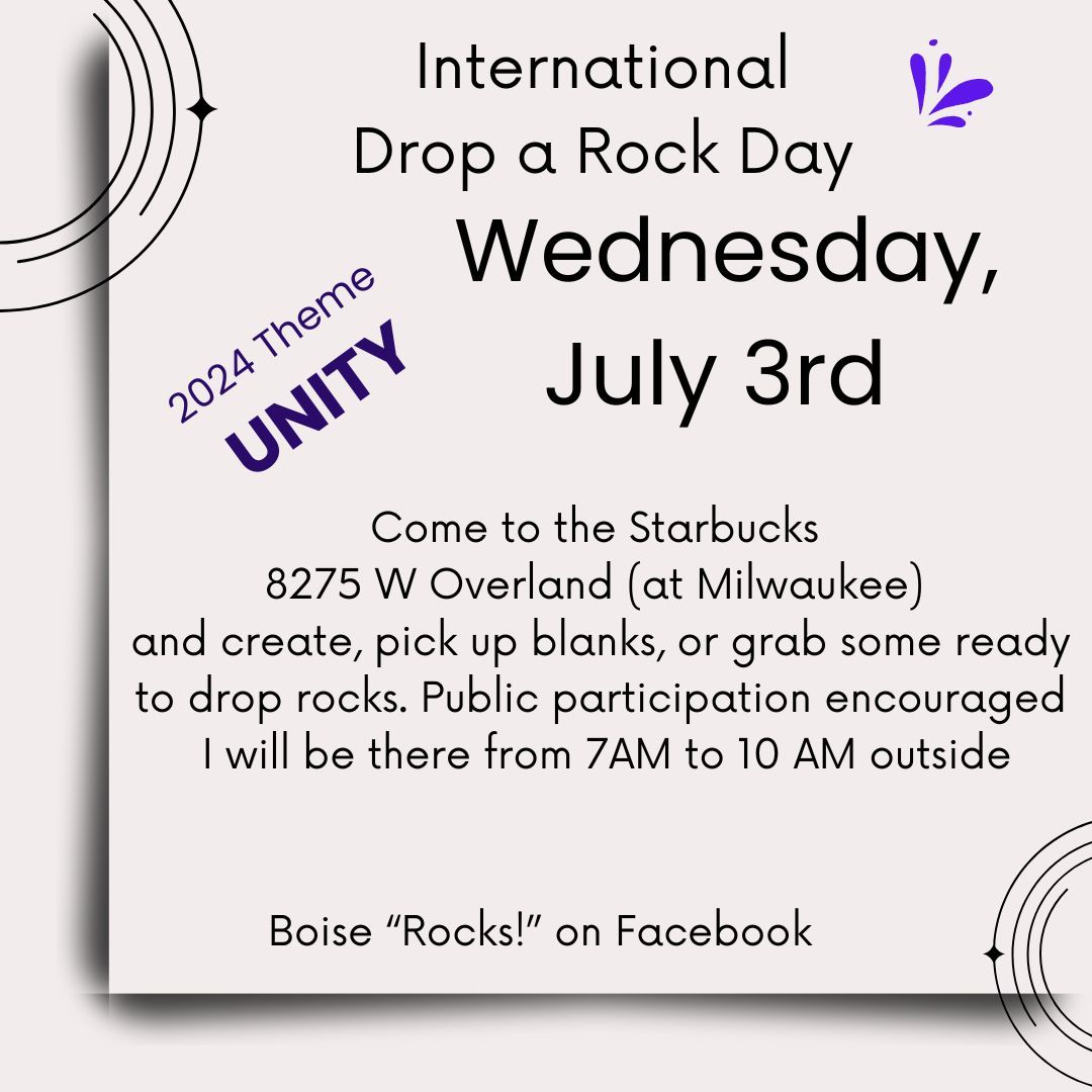International Drop A Rock Day - Public Invited 