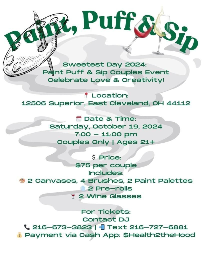 Sweetest Day Paint Puff & Sip Event