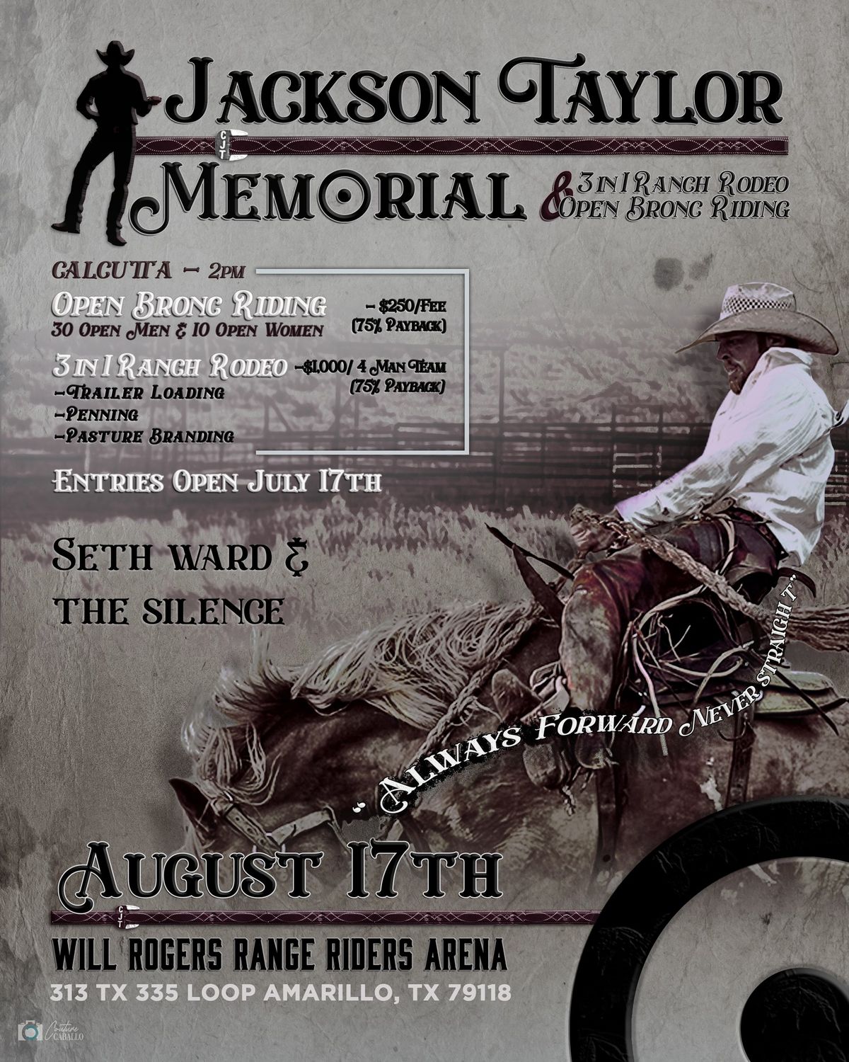 JACKSON TAYLOR MEMORIAL: Open Bronc Riding & Ranch Rodeo