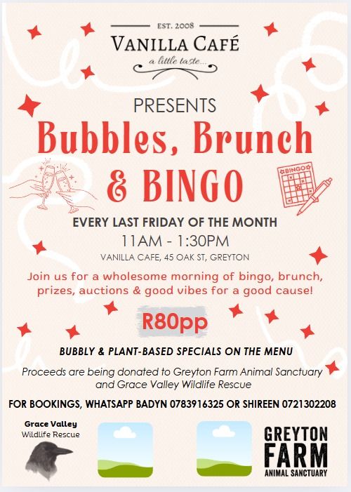 Bubbles, Brunch & Bingo