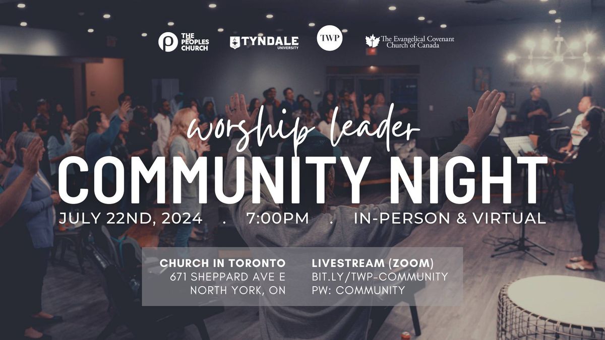 WORSHIP LEADER COMMUNITY NIGHT