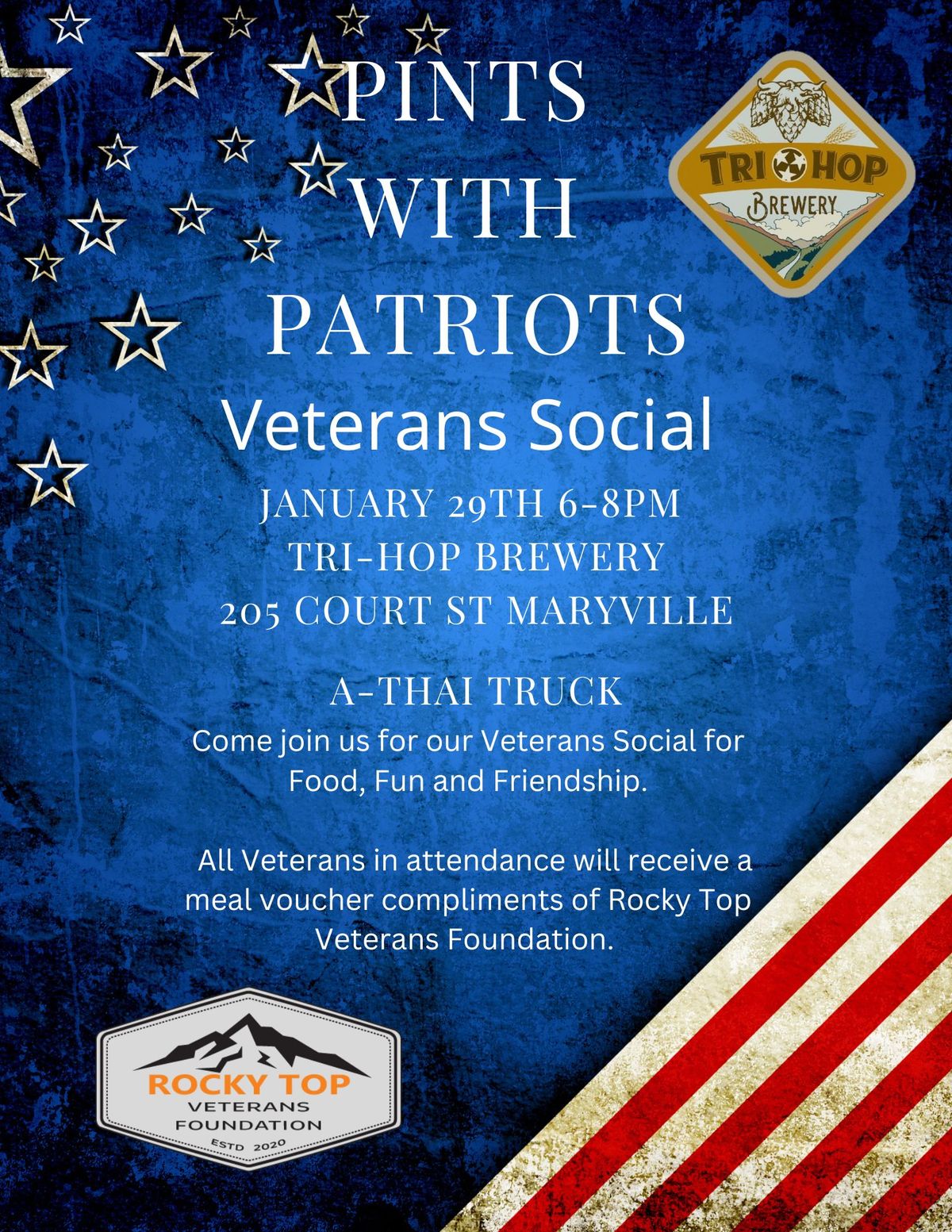 Pints with Patriots Veterans Social