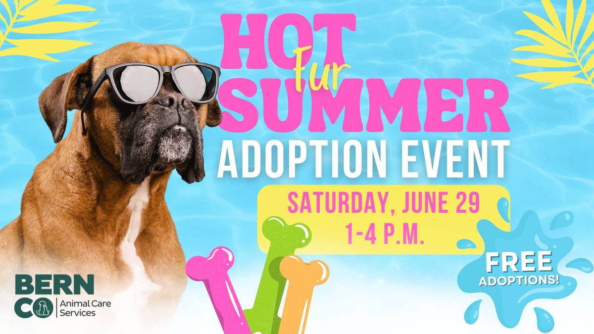 Hot Fur Summer Adoption Event partnering with Coldwell Banker Legacy