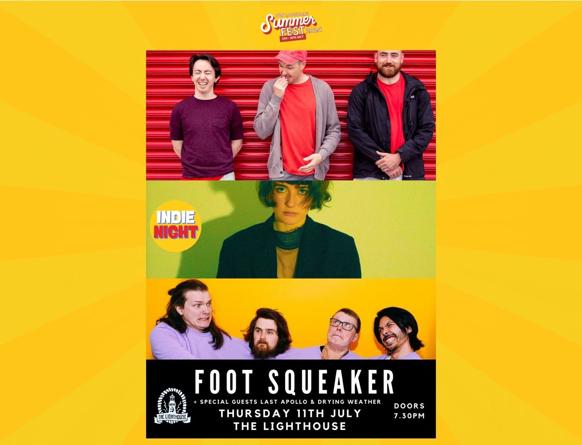 'Indie Night' - Foot Squeaker\/ Last Apollo\/ Drying Weather - Live at Dun Laoghaire Summerfest 2024