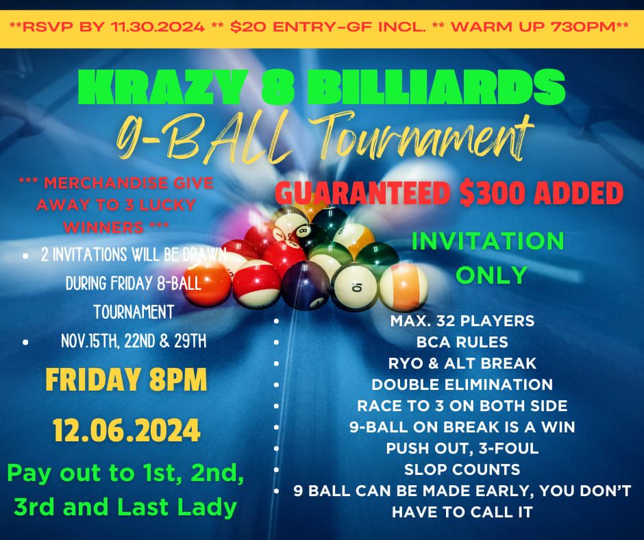 9-Ball Invitation Tournament 