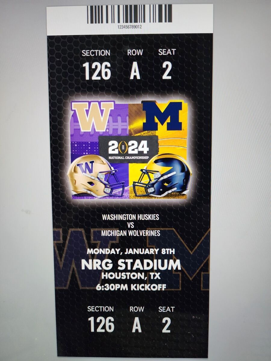 Washington Huskies at Michigan Wolverines Football