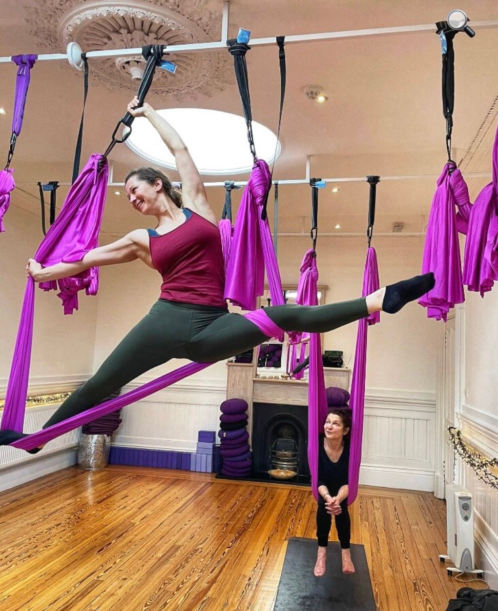 Aerial Yoga Thursday Nights 6.30pm with Freya NEW Block 