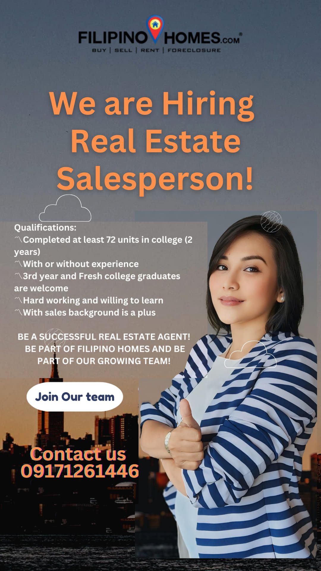 Join Me in Manila! Build Your Career in Real Estate with Filipino Homes