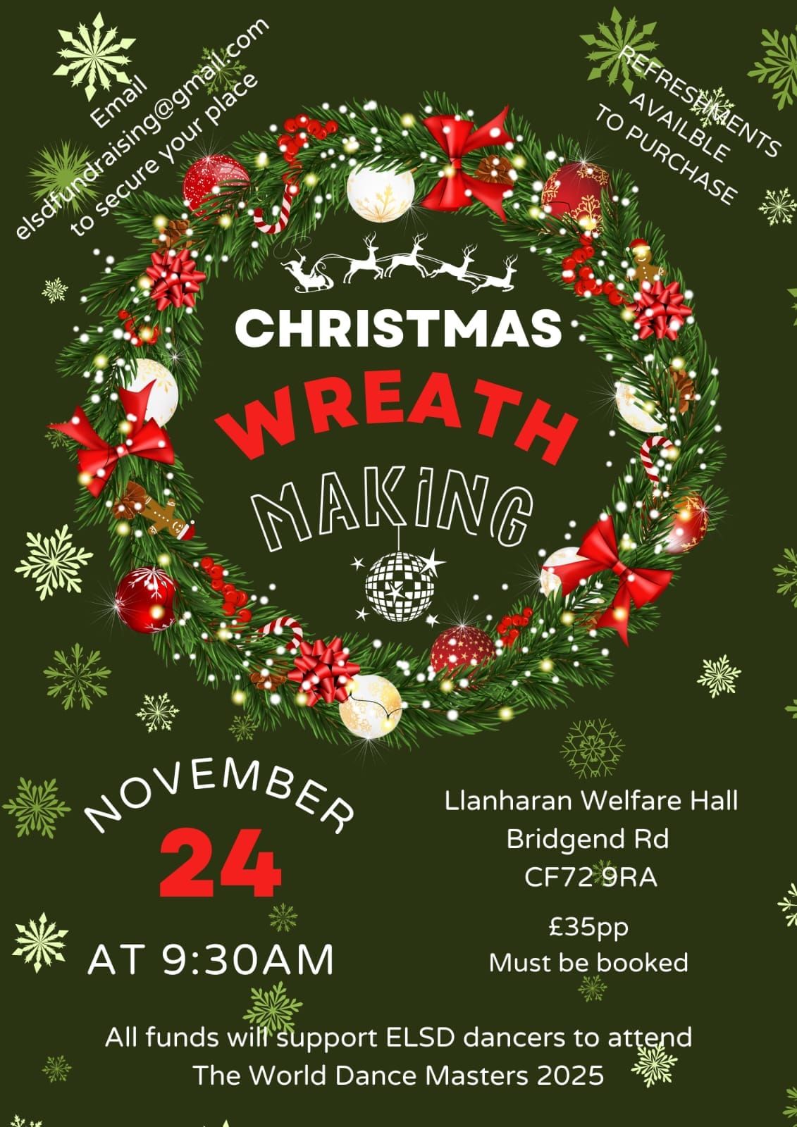 ELSD Fundraising Christmas Wreath Workshop