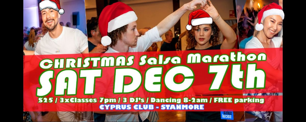 Mambo-G's CHRISTMAS SALSA Marathon SAT DEC 7th