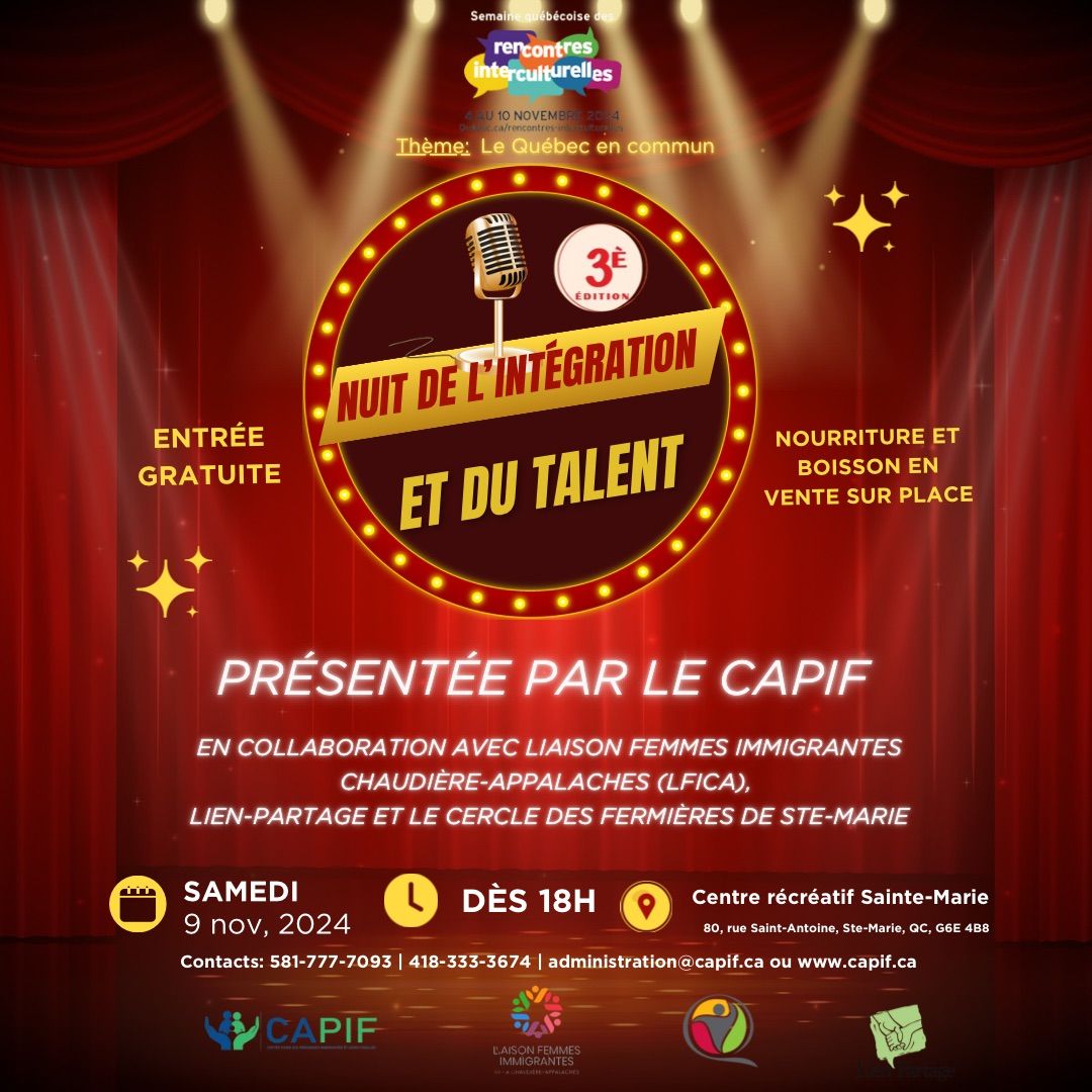 Nuit de l\u2019int\u00e9gration et du talent (3\u00e8me \u00e9dition)