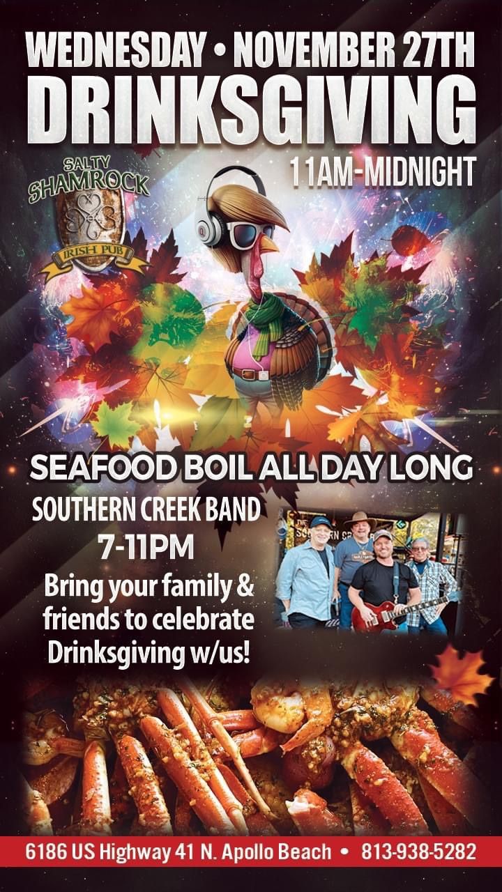 The Southern Creek Band LIVE Drinksgiving Salty Shamrock Apollo Beach