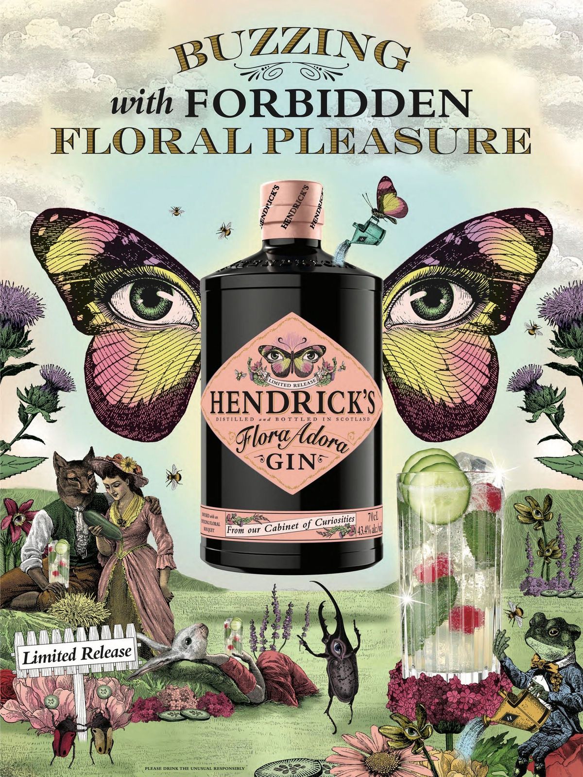 Hendrick\u2019s Gin Flora Adora & Neptuna 