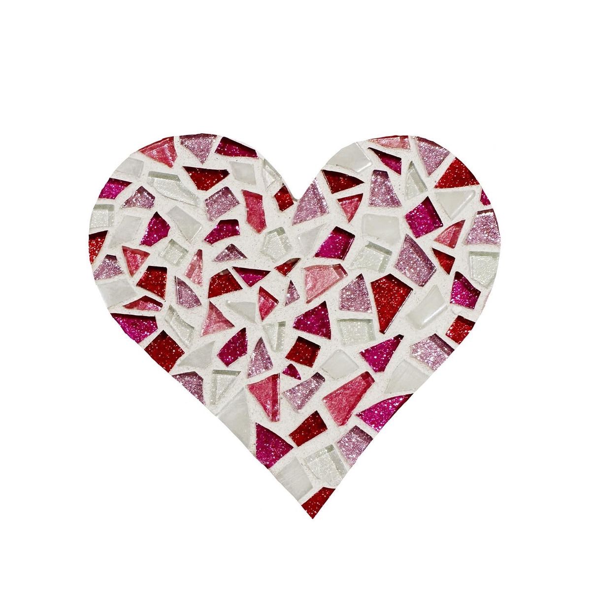 1\/28 6\u201d Heart Mosaic Set 